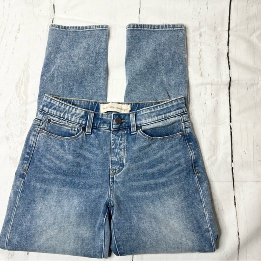 Soft Surroundings Relaxed Straight Leg Jeans